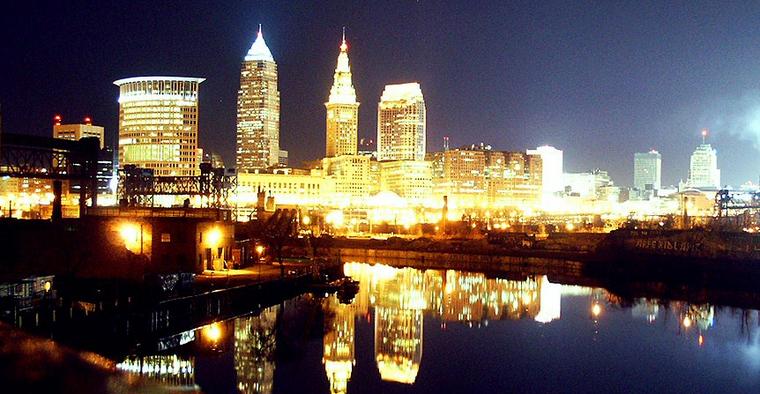 Cleveland Skyline Night